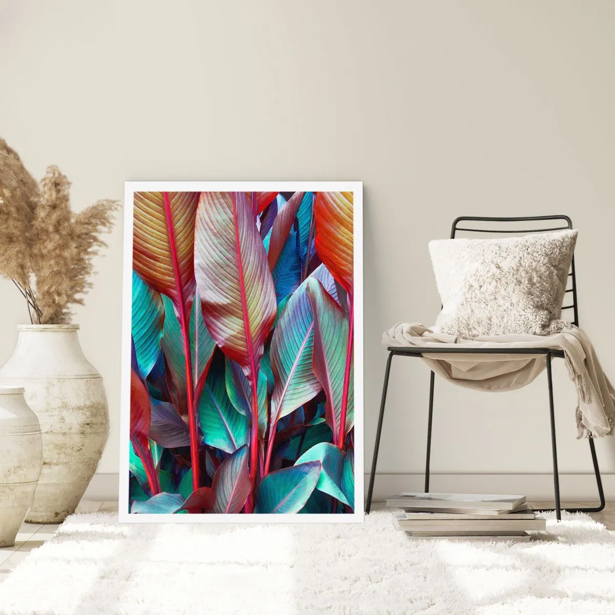 Affisch - En färgglad tätskog - 50x70 cm