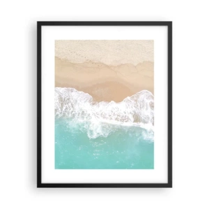 Affisch i svart ram - Smekande beröring - 40x50 cm