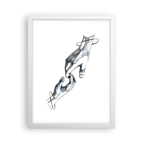 Affisch i vit ram - God gest - 30x40 cm