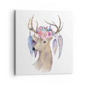 Canvastavla - Bild på duk - Själguide - delikat, oskyldig - 70x70 cm