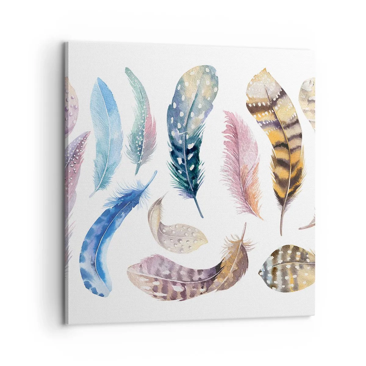 Canvastavla - Bild på duk - Lätta, färgglada och färgrika - 60x60 cm