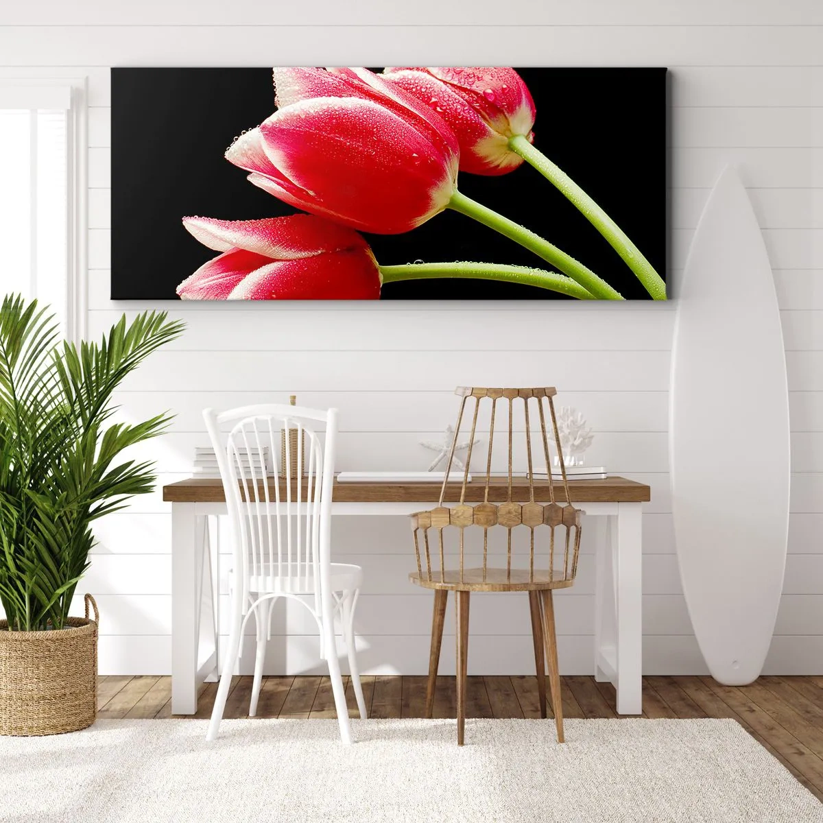 Canvastavla - Bild på duk - Ett löfte om en ren kärlek - 100x40 cm