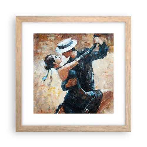 Affisch i ram av ljusek - A la Rudolf Valentino - 30x30 cm