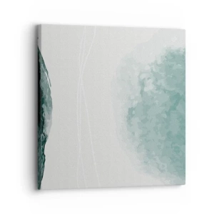Canvastavla - Bild på duk - Ett möte med dimma - 30x30 cm