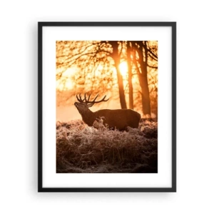 Affisch i svart ram - Jägarens dröm - 40x50 cm