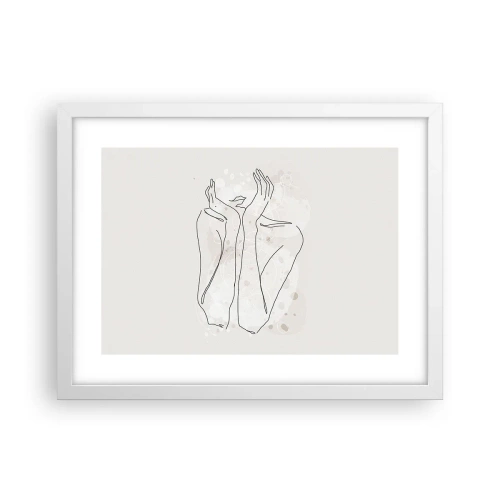 Affisch i vit ram - Drömstund - 40x30 cm