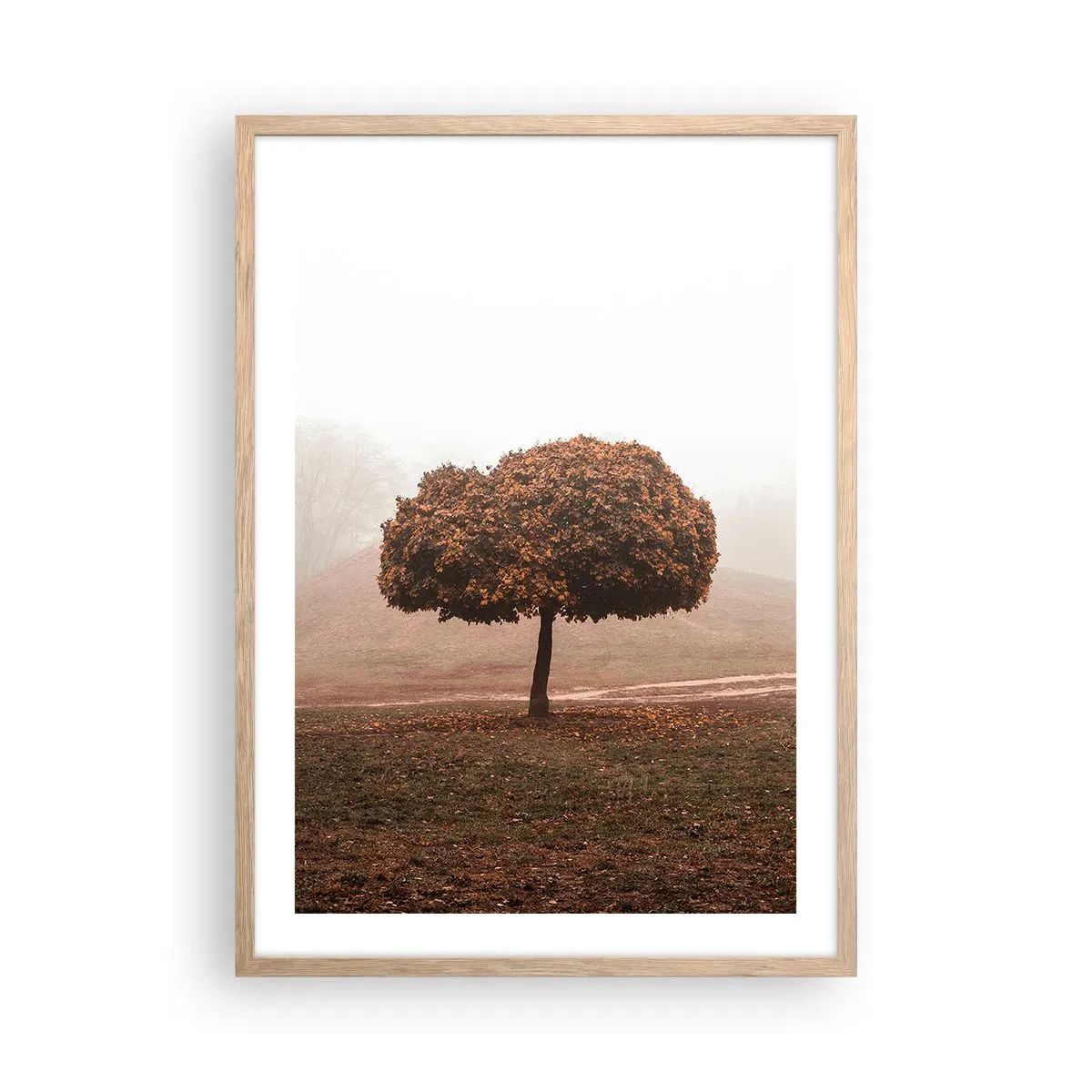 Affisch i ram av ljusek - Efter en hektisk sommar - 50x70 cm