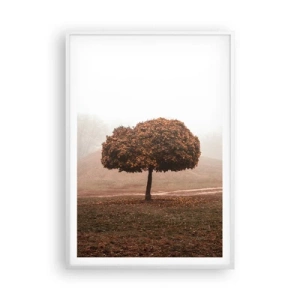 Affisch i vit ram - Efter en hektisk sommar - 70x100 cm