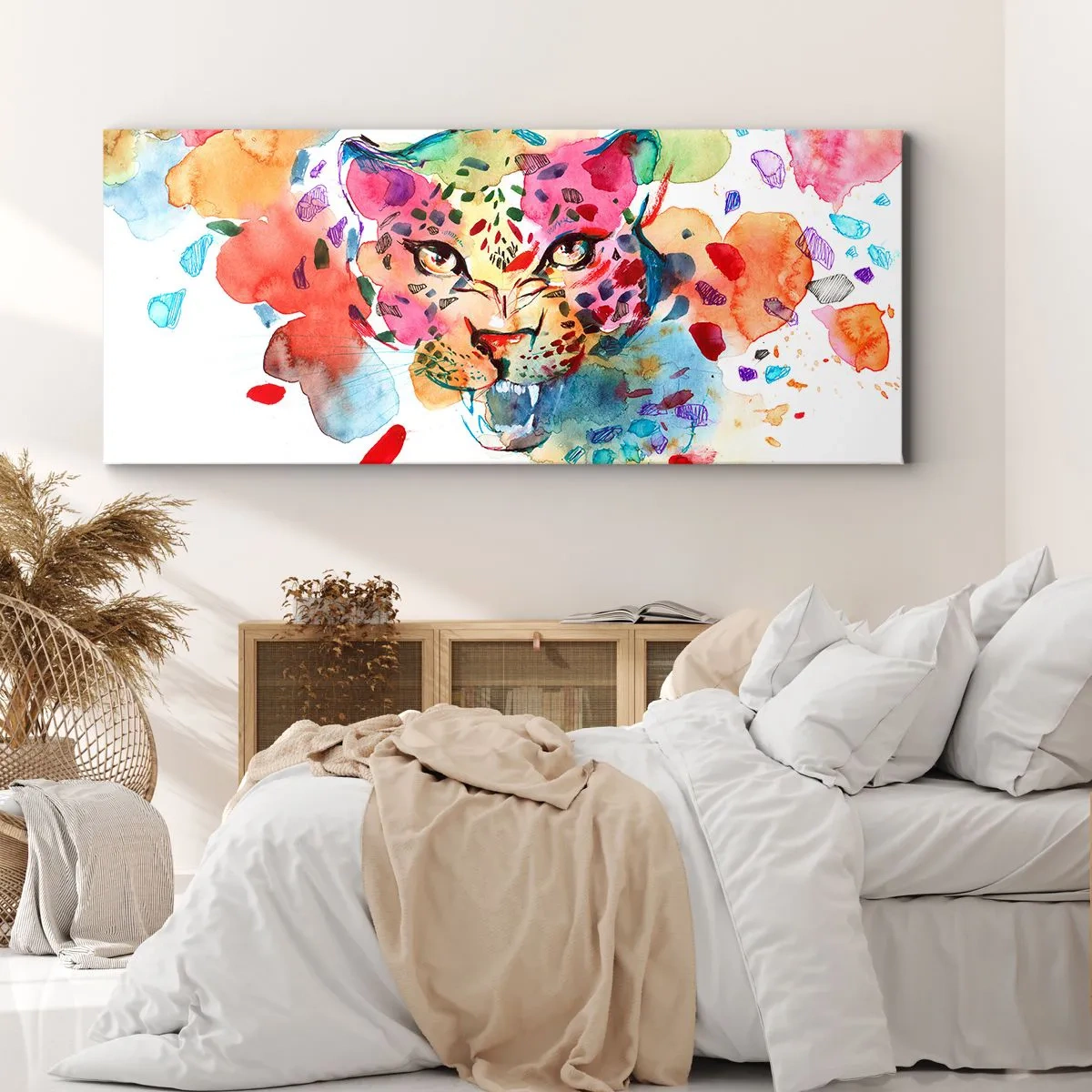 Canvastavla - Bild på duk - Skönheten och odjuret - 100x40 cm