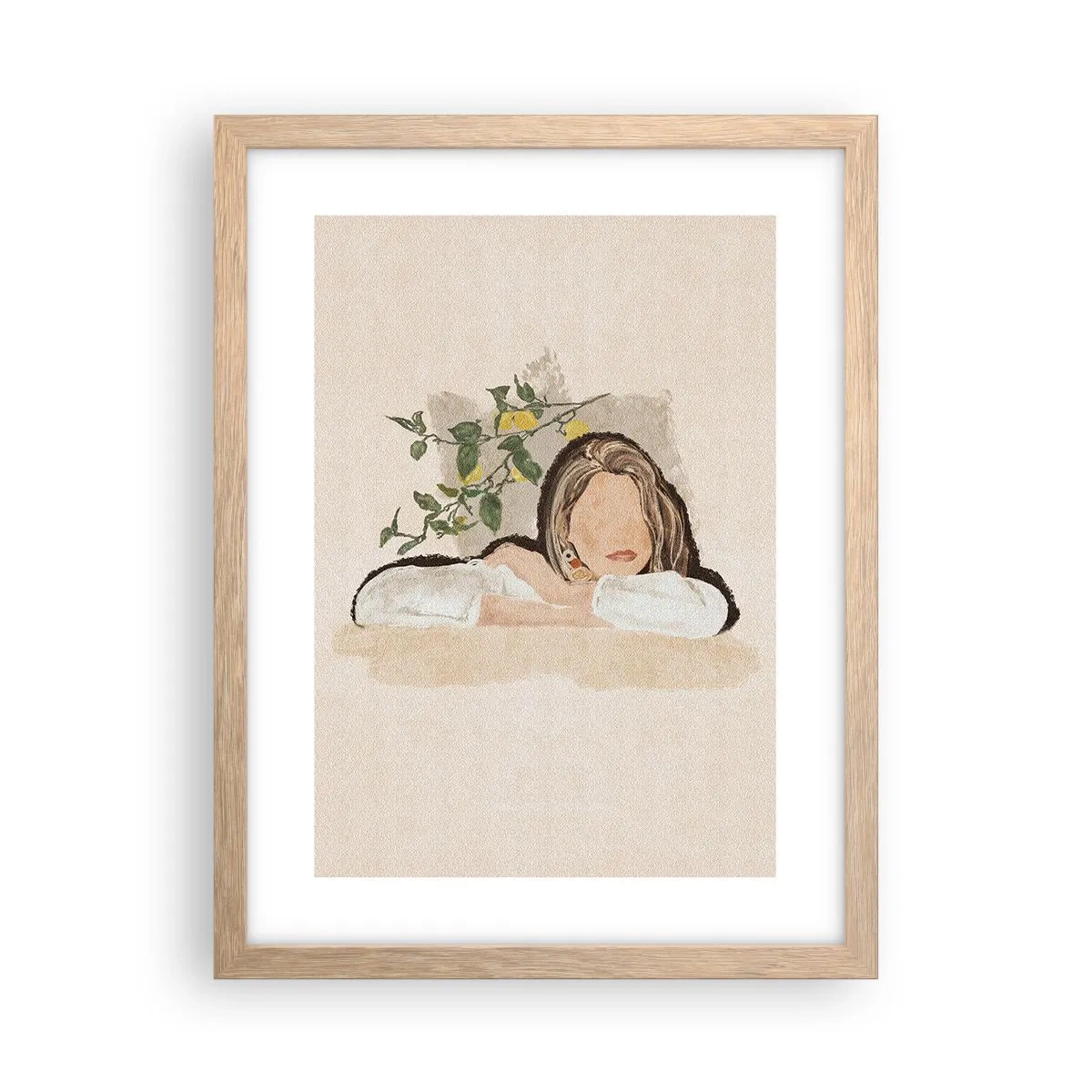 Affisch i ram av ljusek - Sydlig skönhet - 30x40 cm