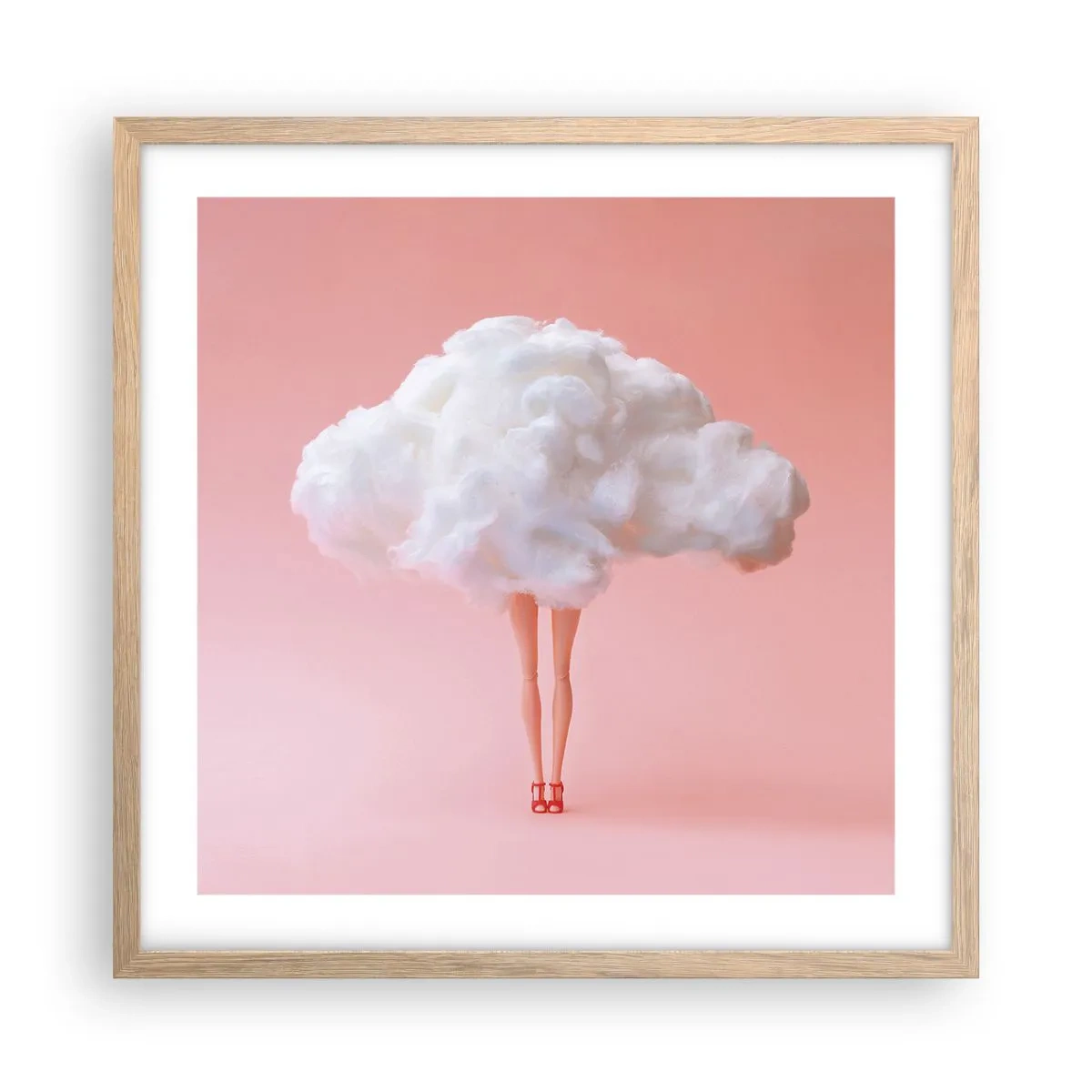 Affisch i ram av ljusek - Söt utfästelse - 50x50 cm