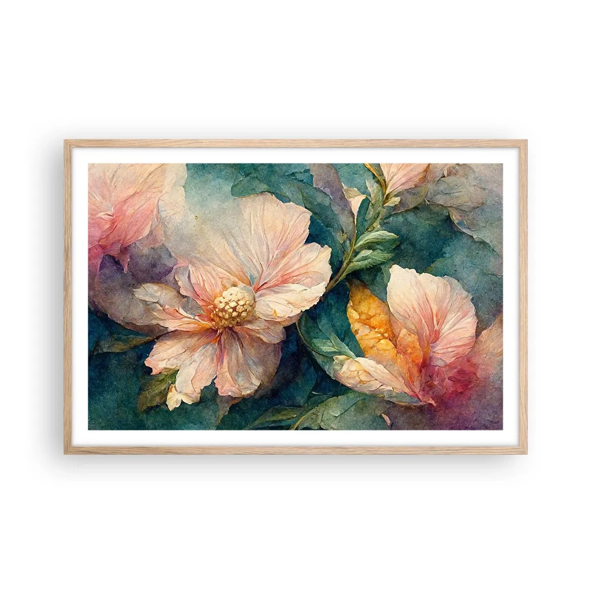 Affisch i ram av ljusek - Bara subtilitet - 91x61 cm