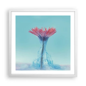 Affisch i vit ram - I upplivande famn - 50x50 cm