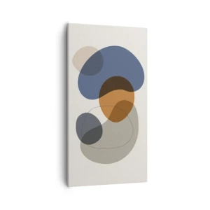 Canvastavla - Bild på duk - Färgernas droppar - 55x100 cm