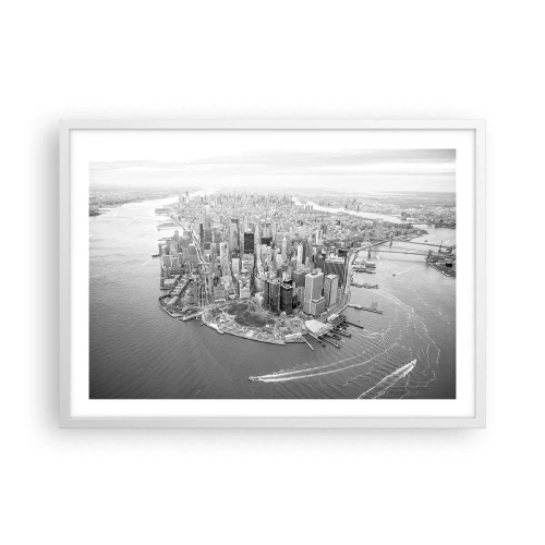 Affisch i vit ram - Hur man inte älskar? - 70x50 cm