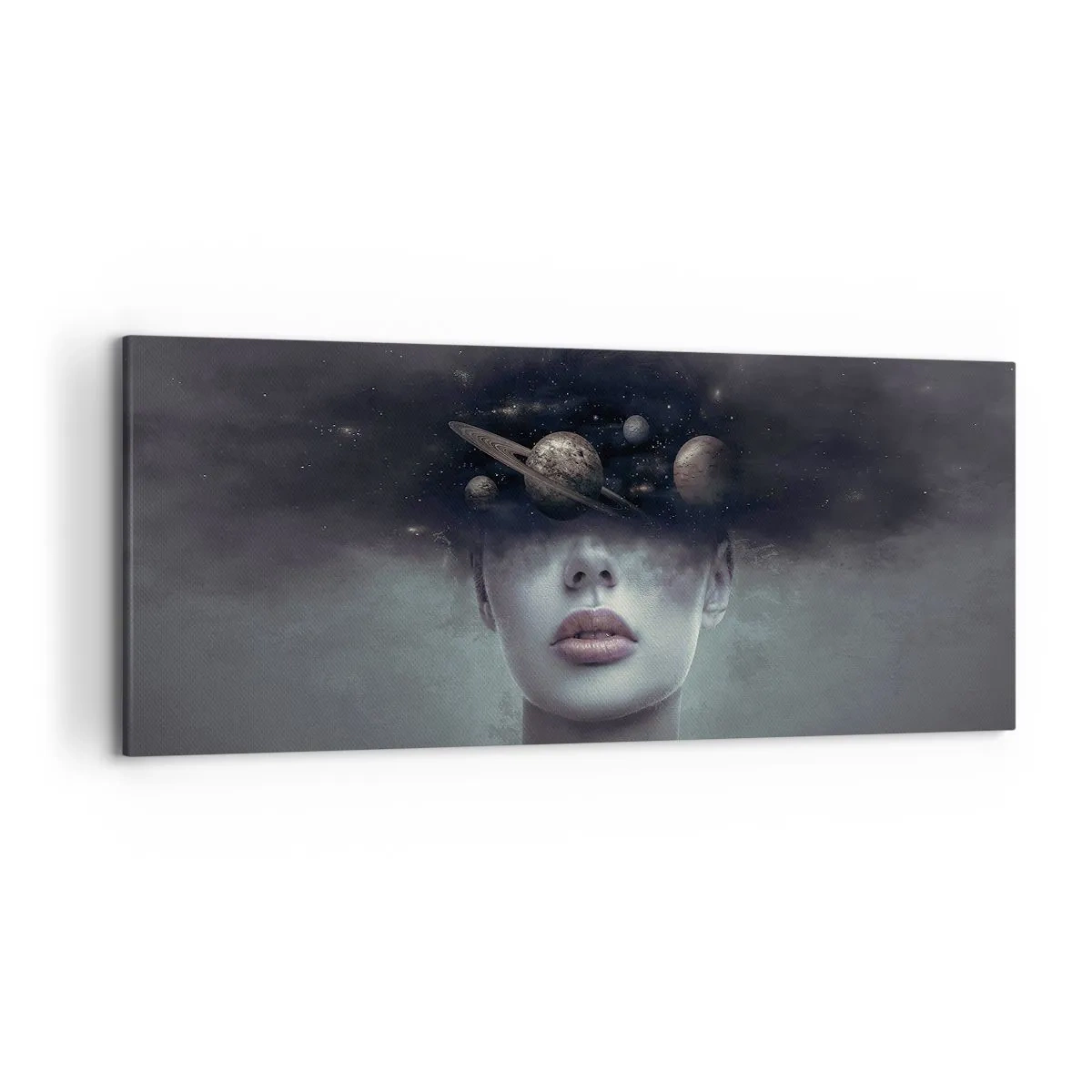 Canvastavla - Bild på duk - Och planeterna blir galna... - 120x50 cm