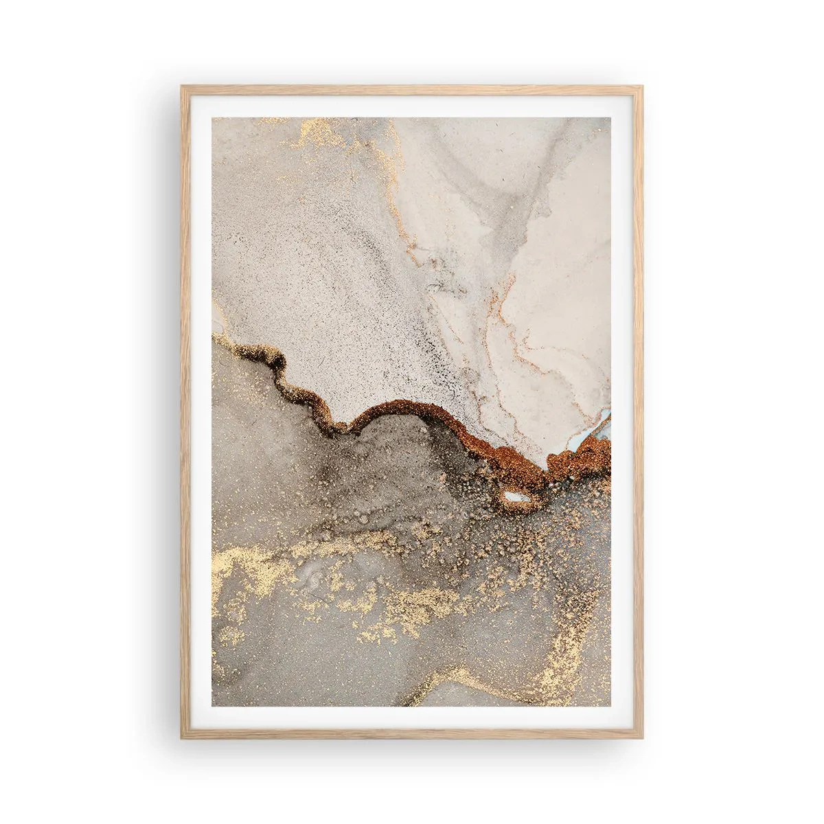 Affisch i ram av ljusek - På färgernas gräns - 70x100 cm