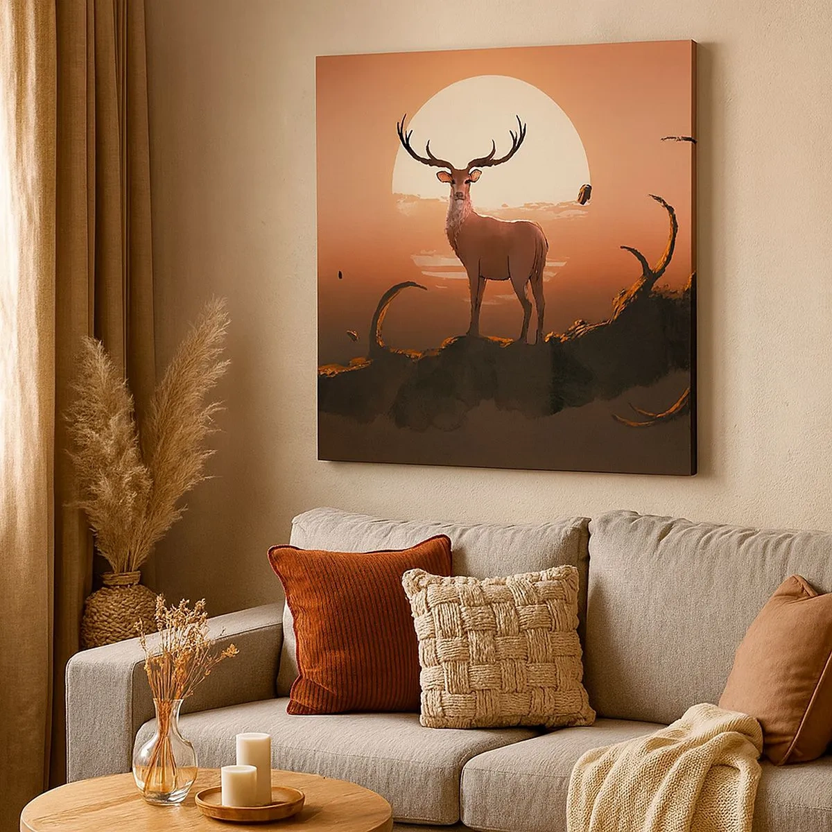 Canvastavla - Bild på duk - Denna natt är inte lik de andra - 30x30 cm