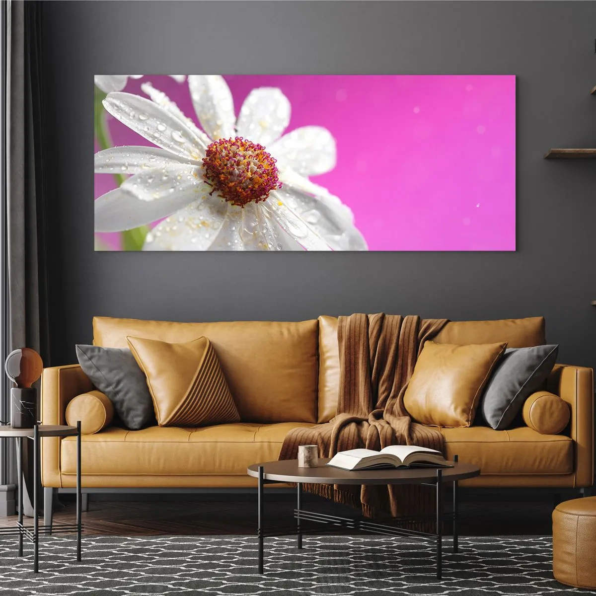 Glastavla - Bild på glas - Sparsam i sin skönhet - 100x40 cm