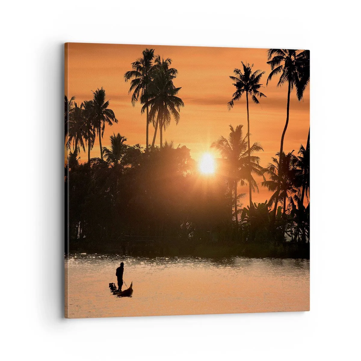 Canvastavla - Bild på duk - Dags att vila - 70x70 cm