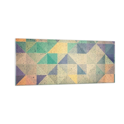 Glastavla - Bild på glas - Trianglarnas republik - 100x40 cm
