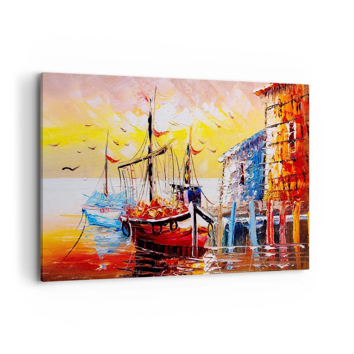 Canvastavla - Bild på duk - Lycklig återresa - 120x80 cm