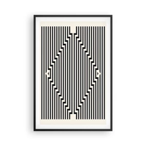 Affisch i svart ram - Geometrisk illusion - 61x91 cm