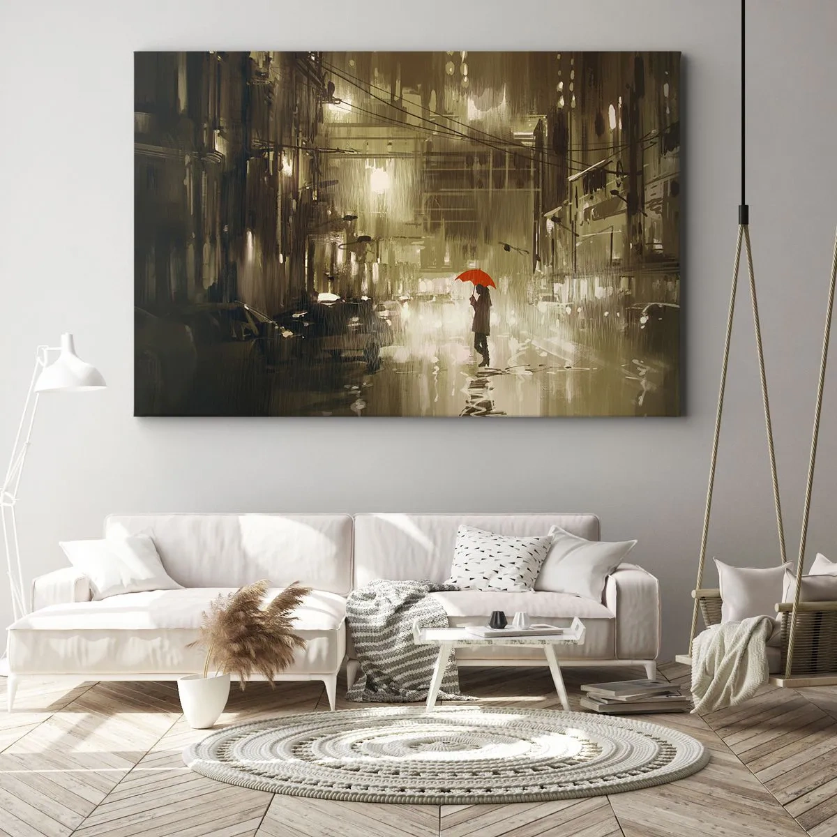 Canvastavla - Bild på duk - Själv, men inte ensam - 120x80 cm