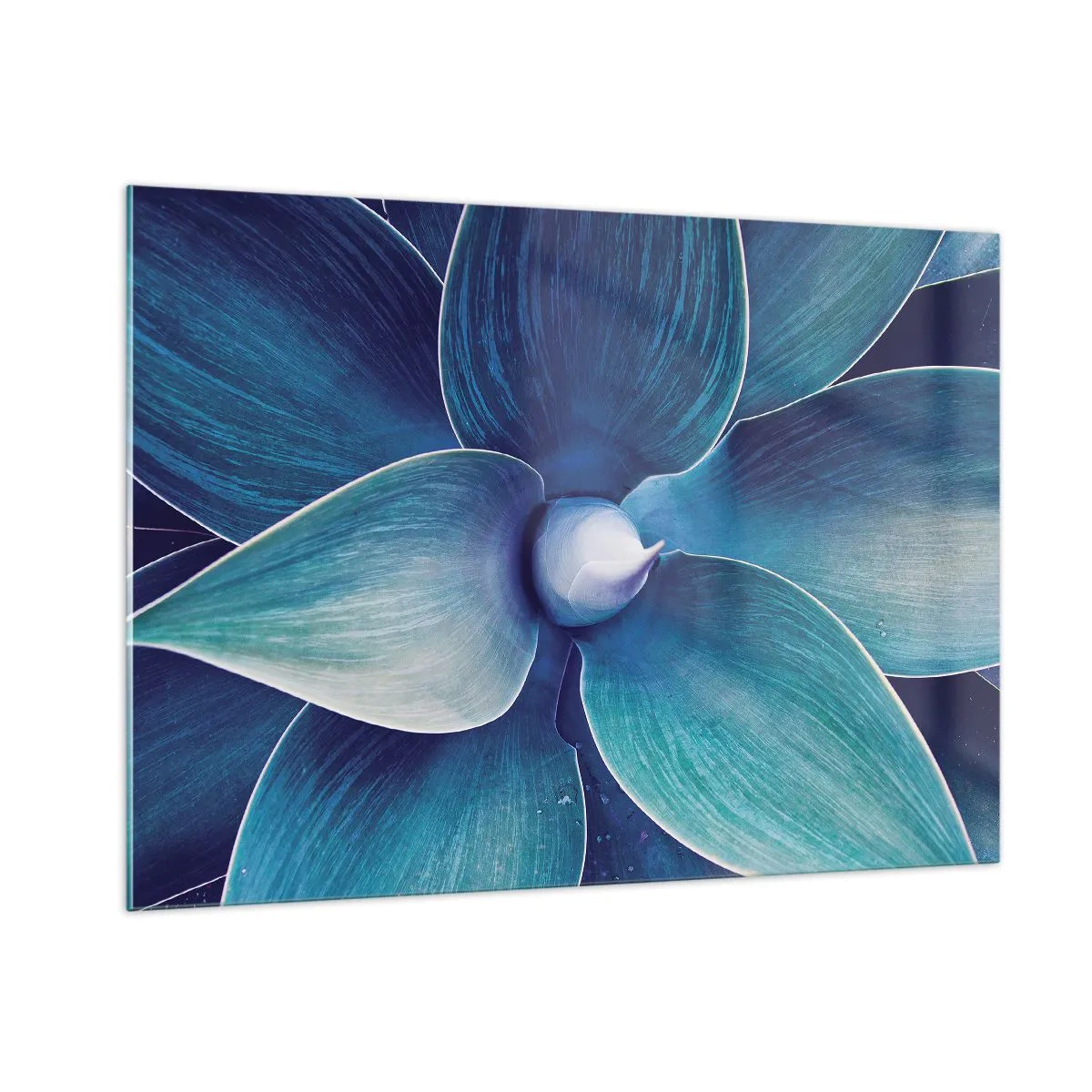 Glastavla - Bild på glas - Blått från himlen - 100x70 cm