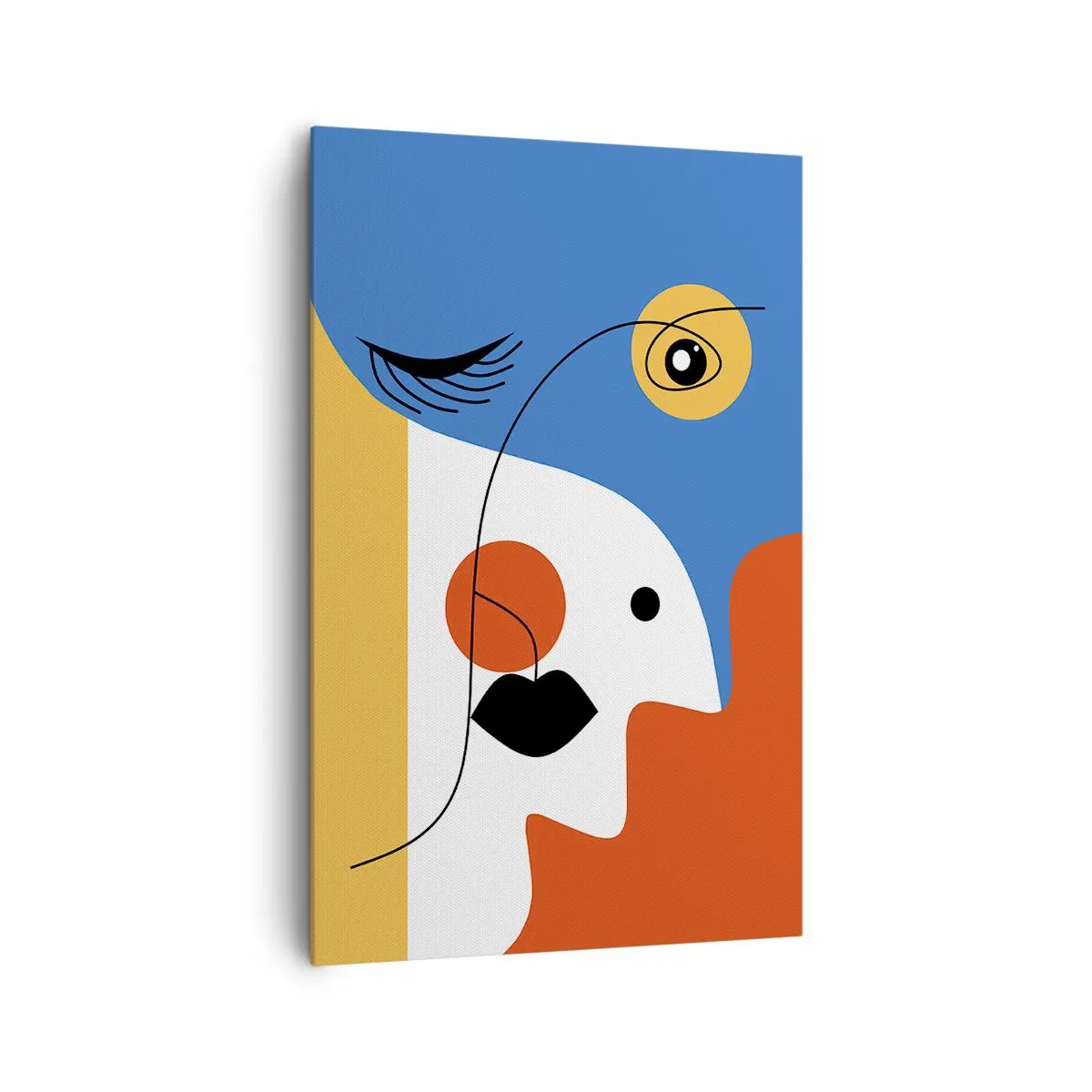 Canvastavla - Bild på duk - Dekonstruerat porträtt - 80x120 cm