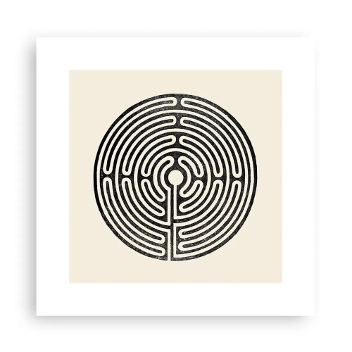 Affisch - Mystisk ordning - 30x30 cm