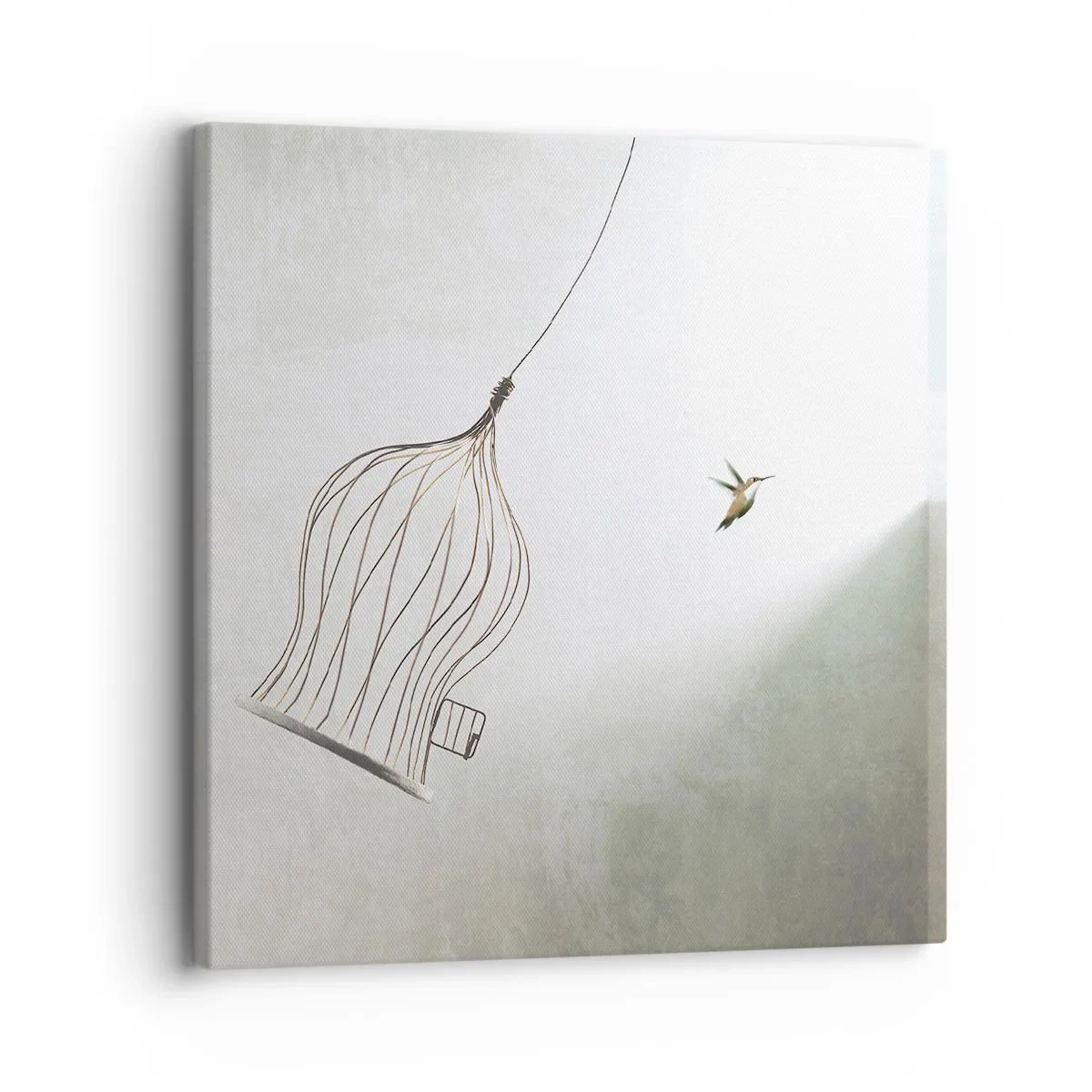 Canvastavla - Bild på duk - I sitt esse - 30x30 cm