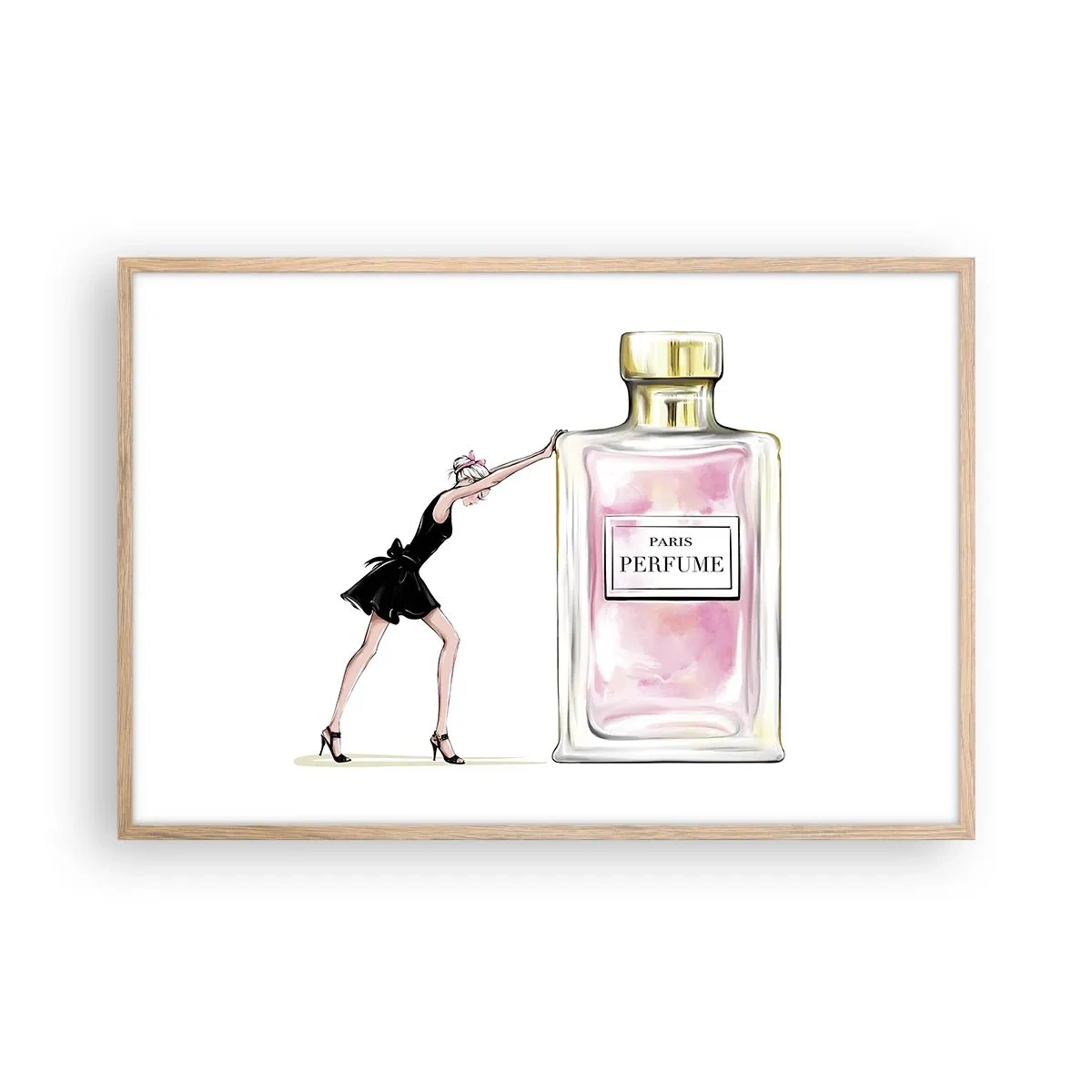 Affisch i ram av ljusek - Kvinnlighetens kärna - 91x61 cm