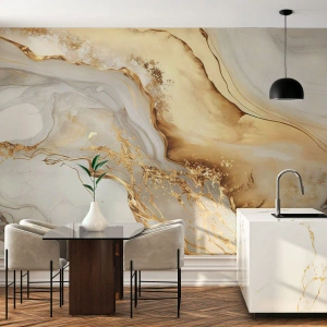 Fototapet på mått Premium Sand - Abstraktion: skönhet och godhet - Marmor, Glamour, Elegant