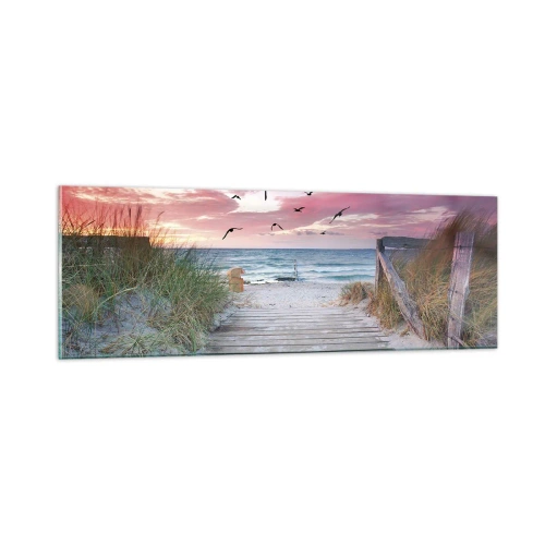 Glastavla - Bild på glas - Östersjöimpression - 90x30 cm