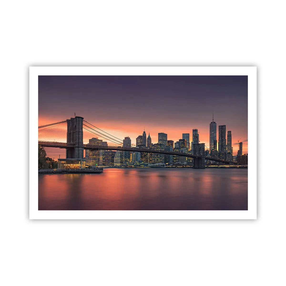 Affisch - Doppad i lila tystnad - 91x61 cm