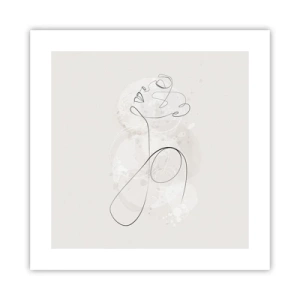 Affisch - Skönhetens spiral - 40x40 cm