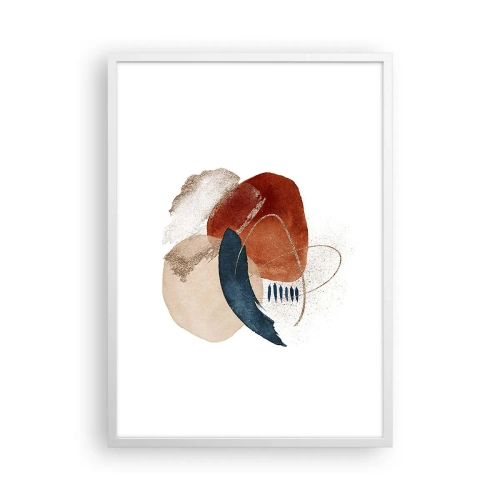 Affisch i vit ram - Oval komposition - 50x70 cm