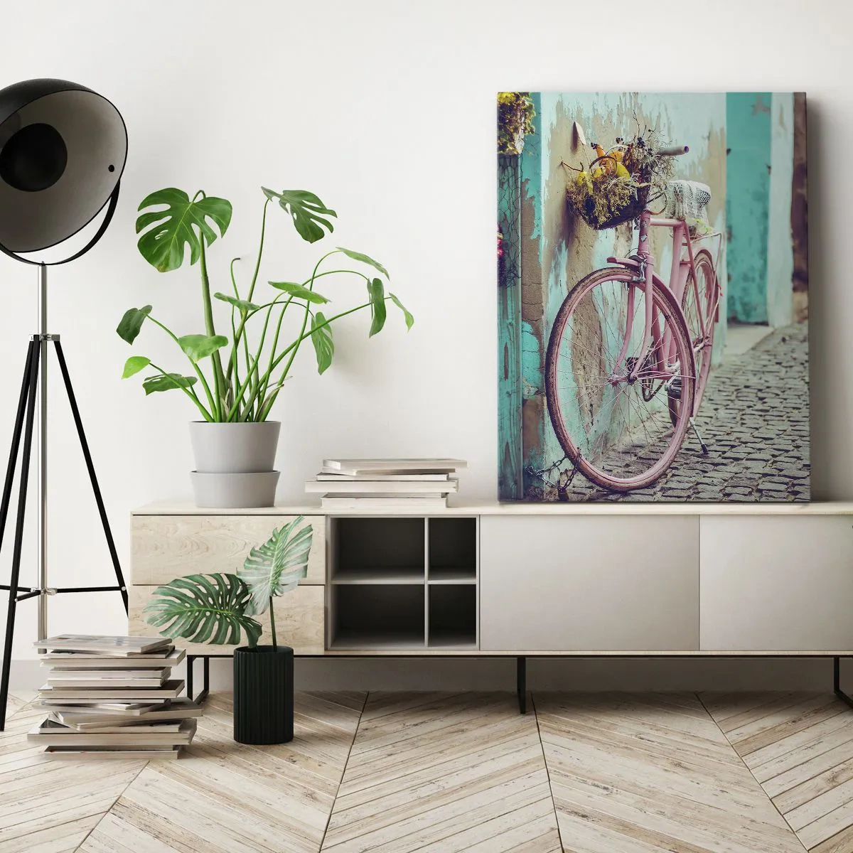 Canvastavla - Bild på duk - Strax tillbaka - 55x100 cm