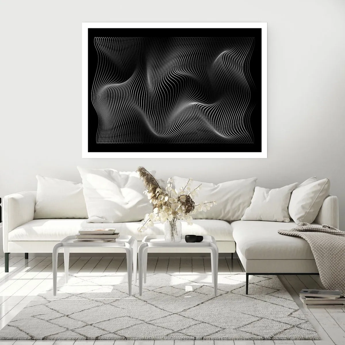 Affisch - Ljusets dans i rymden - 91x61 cm