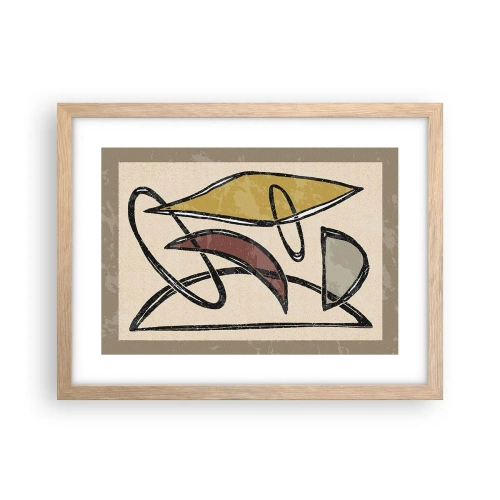 Affisch i ram av ljusek - Vertikaler och nivåer - 40x30 cm