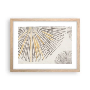 Affisch i ram av ljusek - Radiens skönhet - 40x30 cm