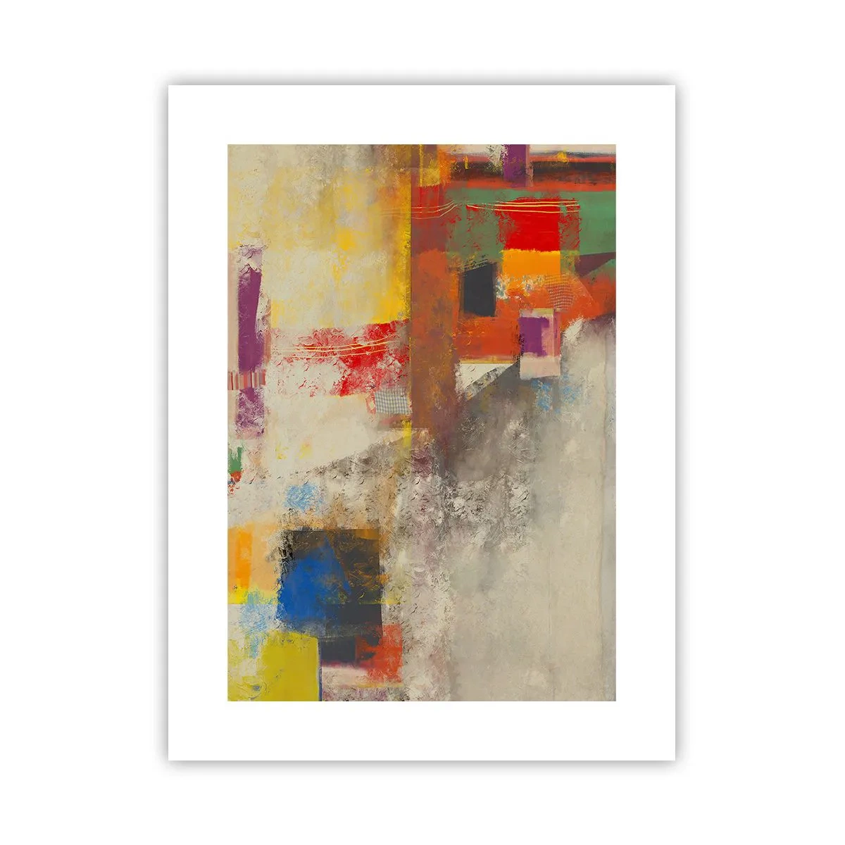 Affisch - Färgernas geometri - 30x40 cm