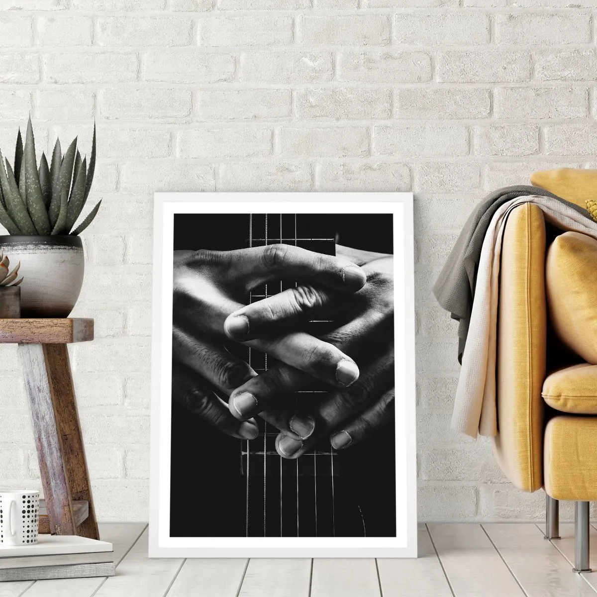 Affisch i vit ram - Artistens bön - 50x70 cm