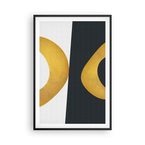 Affisch i svart ram - Öfr det första: guld - 61x91 cm