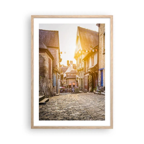 Affisch i ram av ljusek - Stadens vita ande - 50x70 cm