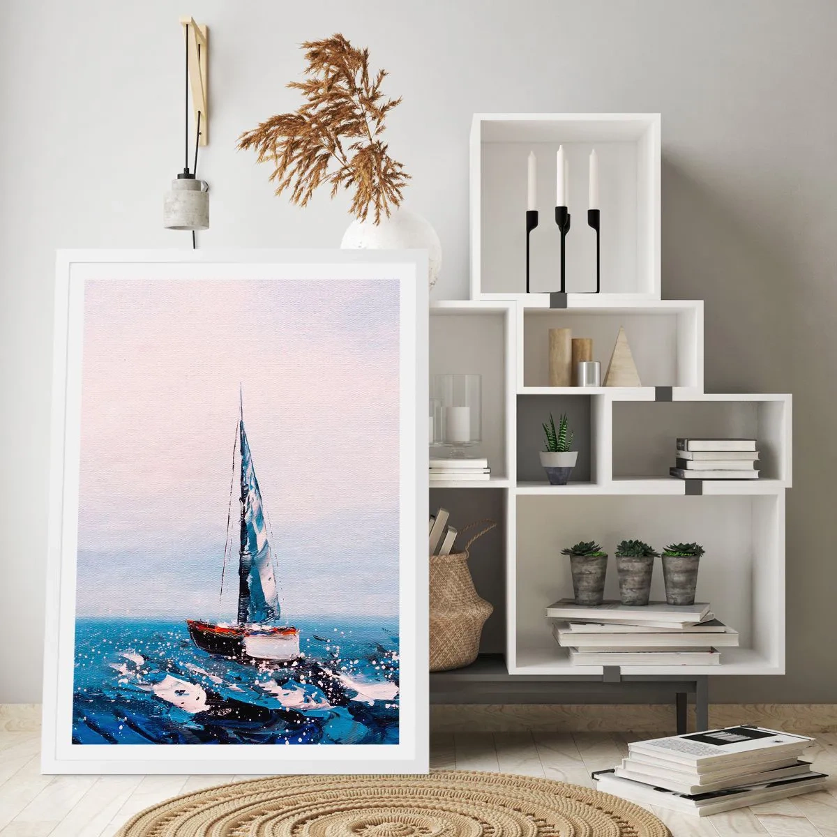 Affisch i vit ram - Vindens broderskap - 70x100 cm