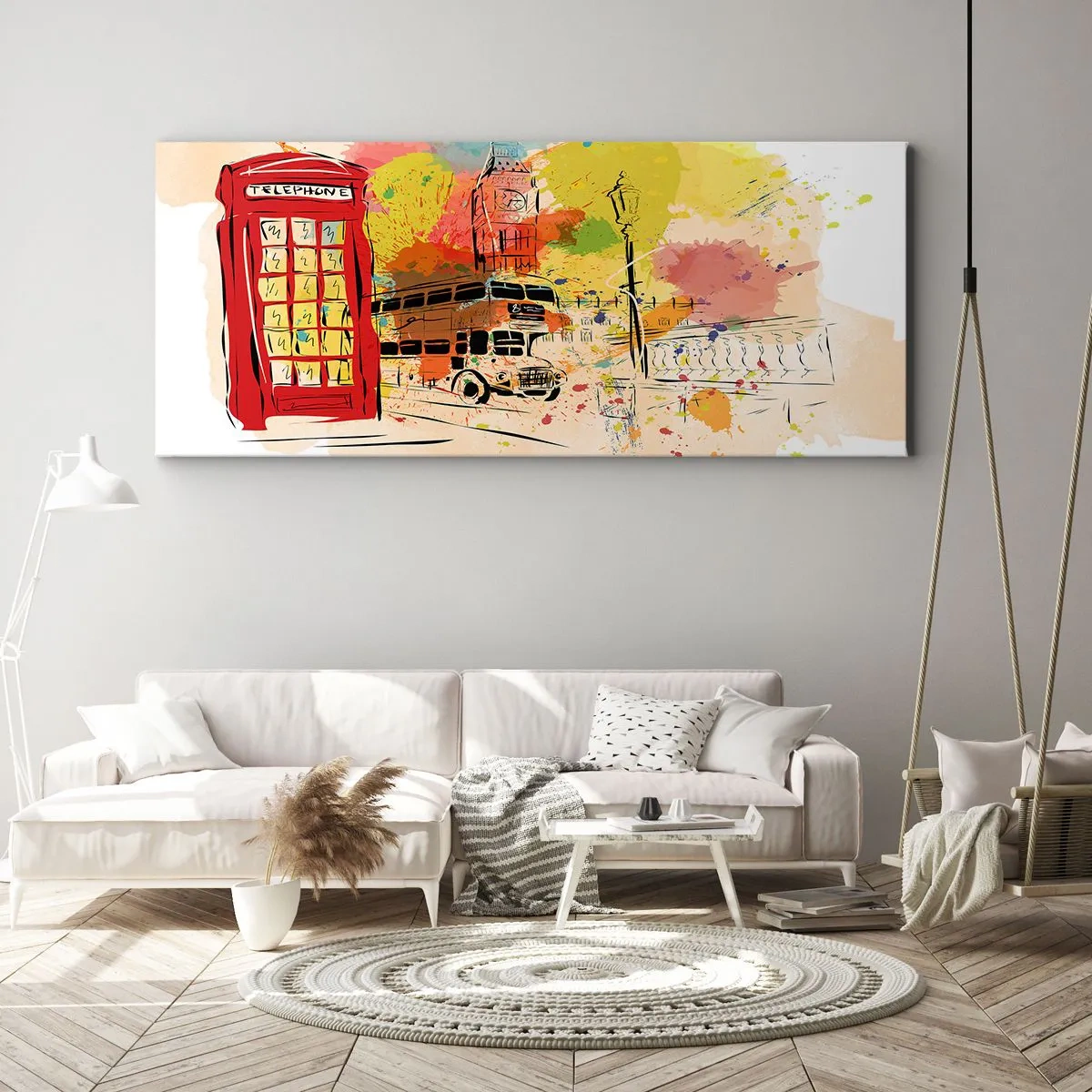 Canvastavla - Bild på duk - Mångfaldens stad - 100x40 cm