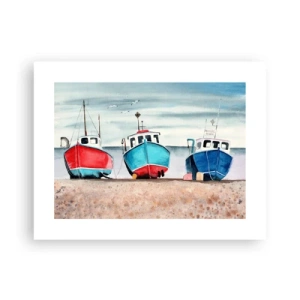 Affisch - Redo för fångst - 40x30 cm