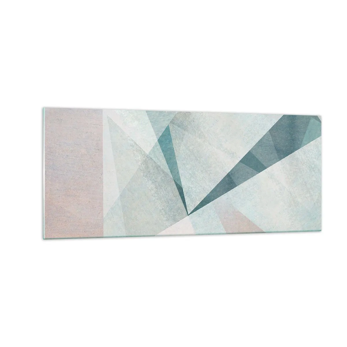 Glastavla - Bild på glas - Lugnt trots dynamiskt - 100x40 cm